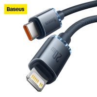 Baseus USB Type C PD 20W Type C ไปยัง iPhone สายสำหรับ iPhone 14 13 12 Pro X 8 USB เร็วสายสำหรับ iPhone สายชาร์จ USB Type C รหัสสายเคเบิล