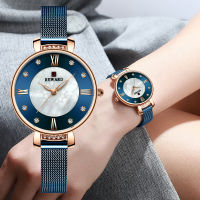 REWARD Fashion Luxury Womens Watch Rhinestone Steel Mesh Strap Quartz Wrist Watch Women Casual Waterproof Watches reloj mujer