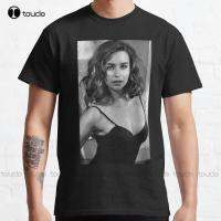 Emilia Clarke Beautifull Actress Classic T-Shirt Emilia Clarke Dad Shirts For Men Xs-Custom Gift Breathable Cotton Retro 4XL 5XL 6XL