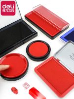 Spot☈✌ Effective/quick dry ink pad large red oily quick-drying ink pad financial accounting office supplies blue black dry portable fingerprints fingerprint seconds rounded square seals are many 9864