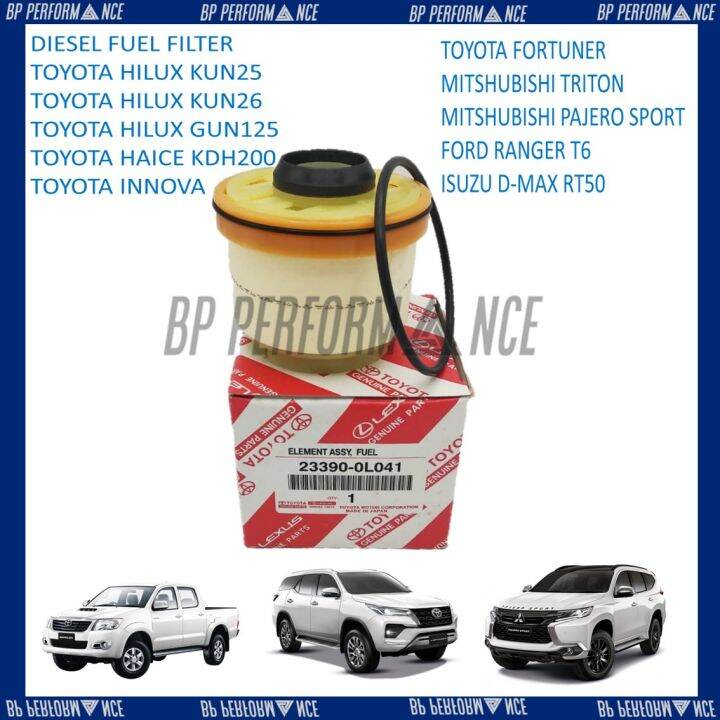 TOYOTA DIESEL FUEL FILTER HILUX KUN25/KUN26/GUN125/ HAICE KDH200/INNOVA