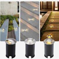 Outdoor LED Underground Lamp Waterproof Stair Deck Step Light 42/52/65mm 110V 220V DC12v Ground Garden Path