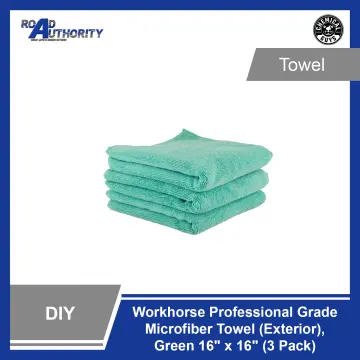 Chemical Guys Workhorse Professional Grade Tan Microfiber Towels 3 Piece