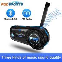 【LZ】✓✙❒  Fodsports Motocicleta Intercom FX8 Air Bluetooth Capacete Headset para 2 Pilotos Interphone FM Comutador De Rádio Moto Intercomunicador