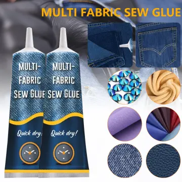 50ML Fabric Glue Multi-purpose Fabric Sewing Liquid Fast Tack Dry for Jeans  Clothing Leather Full Coverage Application Repair