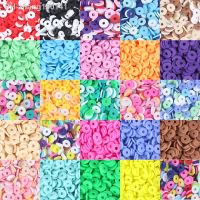 1Box 500pc 6mm Summer Colors Flat Round Handmade Polymer Clay beads Chip Disk Loose Spacer Beads For Jewelry Making DIY Necklace