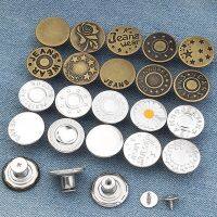 【cw】 20pc Screw Bronze Buttons for Clothing Jeans Perfect Fit for Waist Adjust Nail-Free Metal Jersey Button w/ Screwdriver Wholesale 【hot】