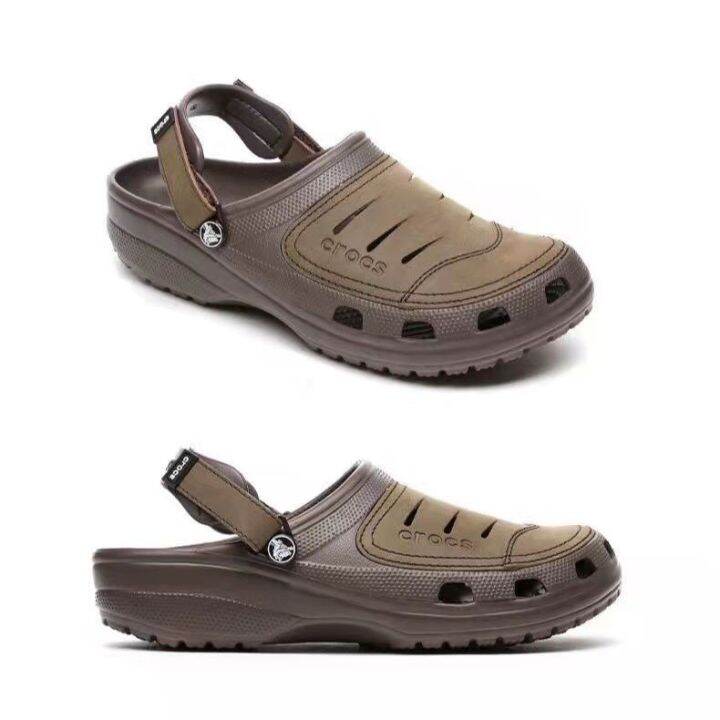 Boutique Crocs Mens Yukon Clog Half leather Beach Sandals Lazada PH