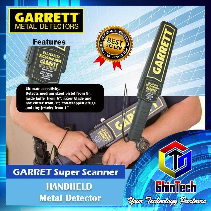 GARRETT Super Scanner Security Handheld Metal Detector Alat Deteksi ...