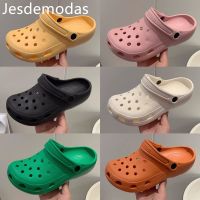 Solid Hole Shoes for DIY Garden Clogs Beach Slippers Hole Sandals for Men and Women EVA Non-slip Holiday Pillow Cloud Slippers