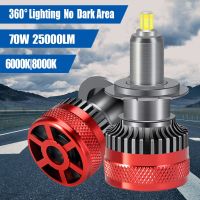 Carshark H7 Led Headlights 360 Turbo 25000Lm Ice H1 H8 H9 H11 Bulbs hb3 Hb4 Hir2 Car Lamps 6000K 8000K 9005 9006 9012 Fog Lights Bulbs  LEDs  HIDs