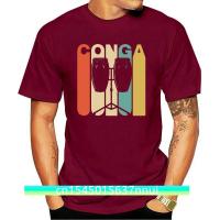 Printed T Shirt Men Cotton Couple Style Vintage Style Conga Silhouette T Shirt