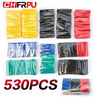 530 pcs/bag heat shrinkable tube kit shrink various polyolefin insulation sleeve heat shrinkable tube wire and cable 8 size 2: 1 Electrical Circuitry