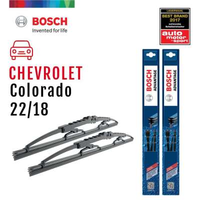 Bosch ใบปัดน้ำฝน Chevrolet Colorado ปี 11 - 16 รุ่น Advantage ขนาด 22 นิ้ว และ 18นิ้ว คุณภาพสูง ปัดสะอาด