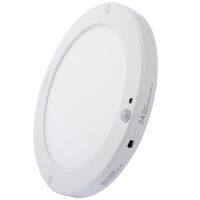 ZZOOI LED Motion Sensor Round Panel Ceiling Lamp Light Fixture 18W with Light Sensor and PIR Motion Detector Dual Mode Switchable