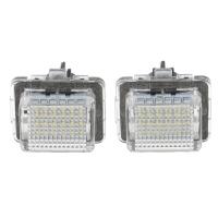 Bhuuno ไฟส่องทะเบียนรถ LED 2ชิ้นสำหรับ C W204 E W212 S W221 CL