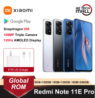 Xiaomi Redmi Note 11E Pro 5G โปรสมาร์ทโฟน 6GB/128GB Snapdragon 695 กล้อง 120Hz ดิสเพลย์ AMOLED 67W มือสอง98%