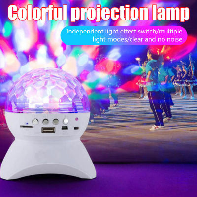 Wireless Bluetooth Speaker Stage Light LED Disco Ball Lights USB Rechargeable Music Projector Night Lights for K Party Wedding