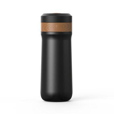 2 in 1 Portable 320Ml Coffee Pot French Press Coffee Maker Stainless Steel Chilled Insulated 8H Travel Mug With Filter