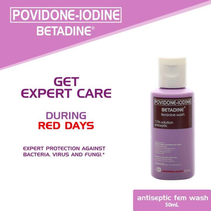 BETADINE® (PovidoneIodine) Antiseptic Feminine Wash 50mL Lazada PH