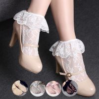 Summer 1Pair Fashion Women Transparent Princess Lace Short Loose Elastic Ultrathin Hollow Socks Cute Casual Spring Summer