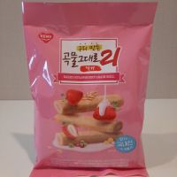 ?สินค้าขายดี? [Strawberry 150g]ขนมเกาหลี GRAIN CRISPY ROLL 180G คริสปี้โรลเกาหลี 곡물그대로 ทำจากธัญพืช 21ชนิด เกรนครีสปี้โรล