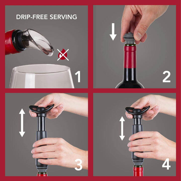 vacu-vin-wine-saver-concerto-black-1-pump-3-stoppers-1-server-wine-stoppers-for-bottles-with-vacuum-pump-and-pourer-reusable-made-in-the-netherlands-3-stoppers-1-server