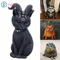 Valink สวนสัตว์รูปปั้นลูกปัดเรเซิ่นทำมือ Figurines Creative ของขวัญฮาโลวีนสำหรับ Home Courtyard ตกแต่งสำนักงาน