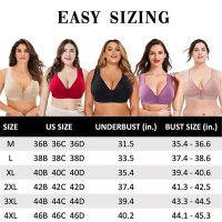 36 to 46BC Plus Size ront Open Breathable Thin Underwear Lingerie