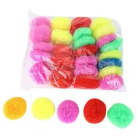 Scouring Pads Round Dish Pads Plastic Non-Scratch Dish Scrubbers Assorted Color Dish Mesh Scrubbers for Kitchen (30 Pcs)