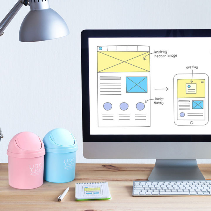 ถังขยะขนาดมินิ-ถังขยะขนาดเล็กพร้อมฝาปิด-ถังขยะพร้อมฝาปิด-ถังขยะโต๊ะทำงาน-เด็ก-สำนักงาน-ห้องน้ำและถังขยะสำหรับครัว
