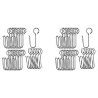 240 Pcs Metal Curtain Track Hooks S Shaped Small Curtain Hooks Steel Drape Wire Hooks for Ceiling Curtain Drapery Track