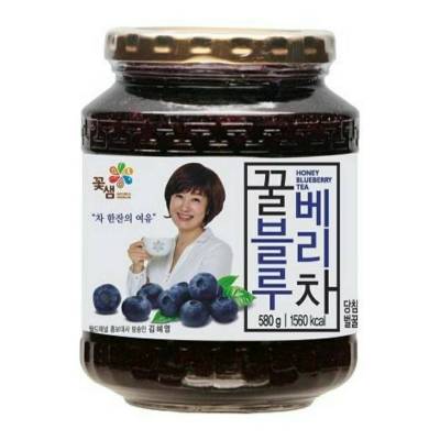 ชาบลูเบอรี่น้ำผึ้งเกาหลี kkoh shaem honey blueberry tea 580g ชาเกาหลี