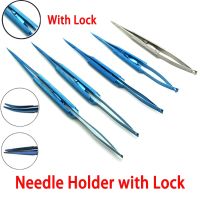 【YF】 Needle Holders Ophthalmology with lock Straight Curved tweezer Clip Forceps Oftalmologia