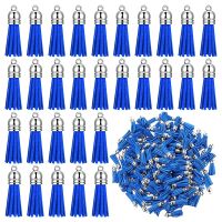 200 Pcs Keychain Tassels Pendants Keychain Decoration Tassels with Loop for DIY Crafts Making Supplies