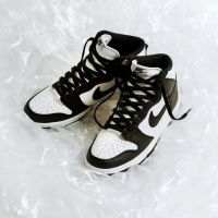 Black And White Panda High-top Couple Sports Wear-resistant Anti-skateboard Casual Shoes Dd1399-105