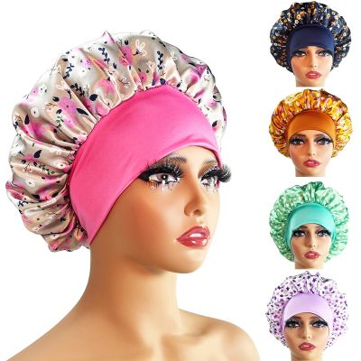 New Silk Sleeping Cap Night Hat Head Cover Bonnet Satin Cheveux Nuit For Curly Hair Care Women Beauty Maintenance Designer Towels
