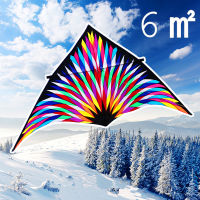 free shipping 6sqm large delta kite for adults reel outdoor toys for kids parachute kite kevlar line weifang factory kitesurf