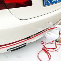 ‘；【- Bright Red Exterior Car Chrome Body Strip Bumper Auto Door Protective Moulding Styling Trim Sticker 6MM 10MM 15MM 20MM 25MM 30MM