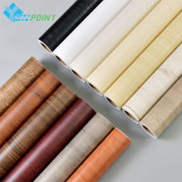 YUNPOINT Wood Grain Self-Adhesive PVC Wallpaper Tabletop Renovation Stickers Bedroom Wardrobe Cabinet Waterproof Decorative Film