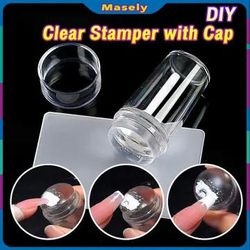 DP Nail Manicure Silicone Nail Stamper Nail Art Stamper Clear Jelly Nail  Stamper Transparent Silicone Jelly
