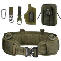 【YF】 Adjustable Set Outdoor Men Battle Combat Airsoft Paintball Padded Waist Belts