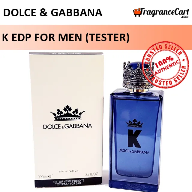 D&G K EDP for Men (100ml Tester) Eau de Parfum Dolce & Gabbana King Blue  [Brand New 100% Authentic Perfume/Fragrance] | Lazada Singapore