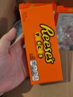 พร้อมส่ง ขนมUSA ยี่ห้อ Reeses รีเซสพีซลูกอมเนยถั่ว 113กรัม