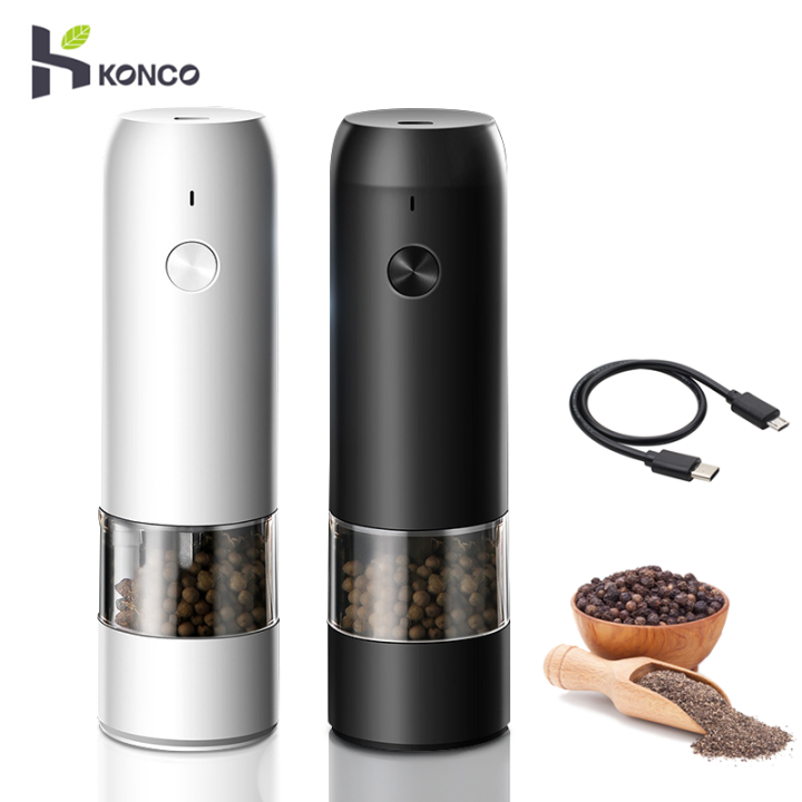 Electric Salt and Pepper Grinder Mill - Battery Operated Automatic Spice  Grinder, 2 Pcs Red 