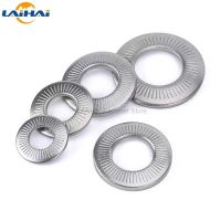 2/50 M3 M4 M5 M6 M8 M10 M12 M16 NFE25-511 A2 304 Stainless Steel Disc Spring Serrated Lock Washer Conical Knurled Elastic Gasket