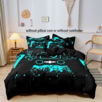 ﹍❀∋ 3D GamePad Digital printed Bedding set for boy，Adult and childrens bedroom，Duvetcover 2pcs Pillowcase Double bed full size