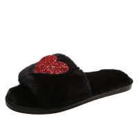 Women Home Slippers Winter Warm Shoes Woman Bedroom Slip On Furry Slippers Female Cozmy Faux Fur Slippers Flip Flops Wholesale