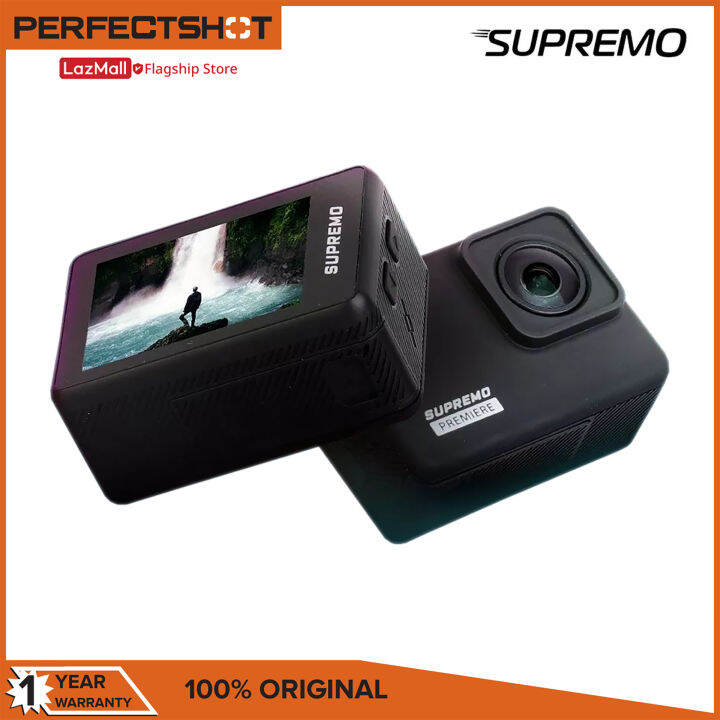 Supremo Premiere Action Camera, 20MP, 4K, Waterproof, 7G True Glass