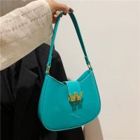 ₪۞❅ Cross-border bags2023 new womens trendy one-shoulder armpit bag niche ins bright leather foreign style all-match French stick bag wholesale